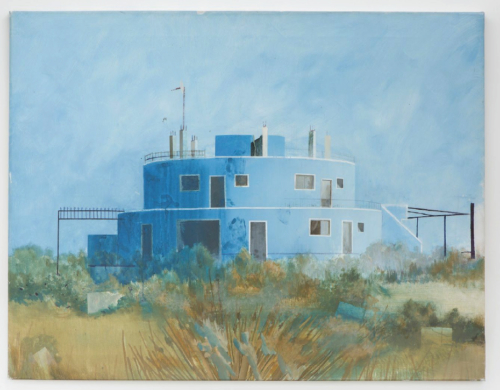 Edi Hila, "The Blue House", 2000, Collection Mudam Luxembourg