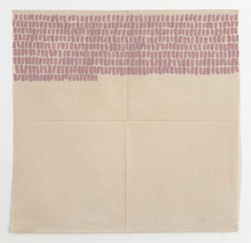 Giorgio Griffa, "Segni orizzontali", 1968, Mudam Collection