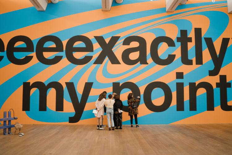 Image taken during the preview of the exhibition "Post-Capital: Art and the Economics of the Digital Age", 30.09.2021, Mudam Luxembourg