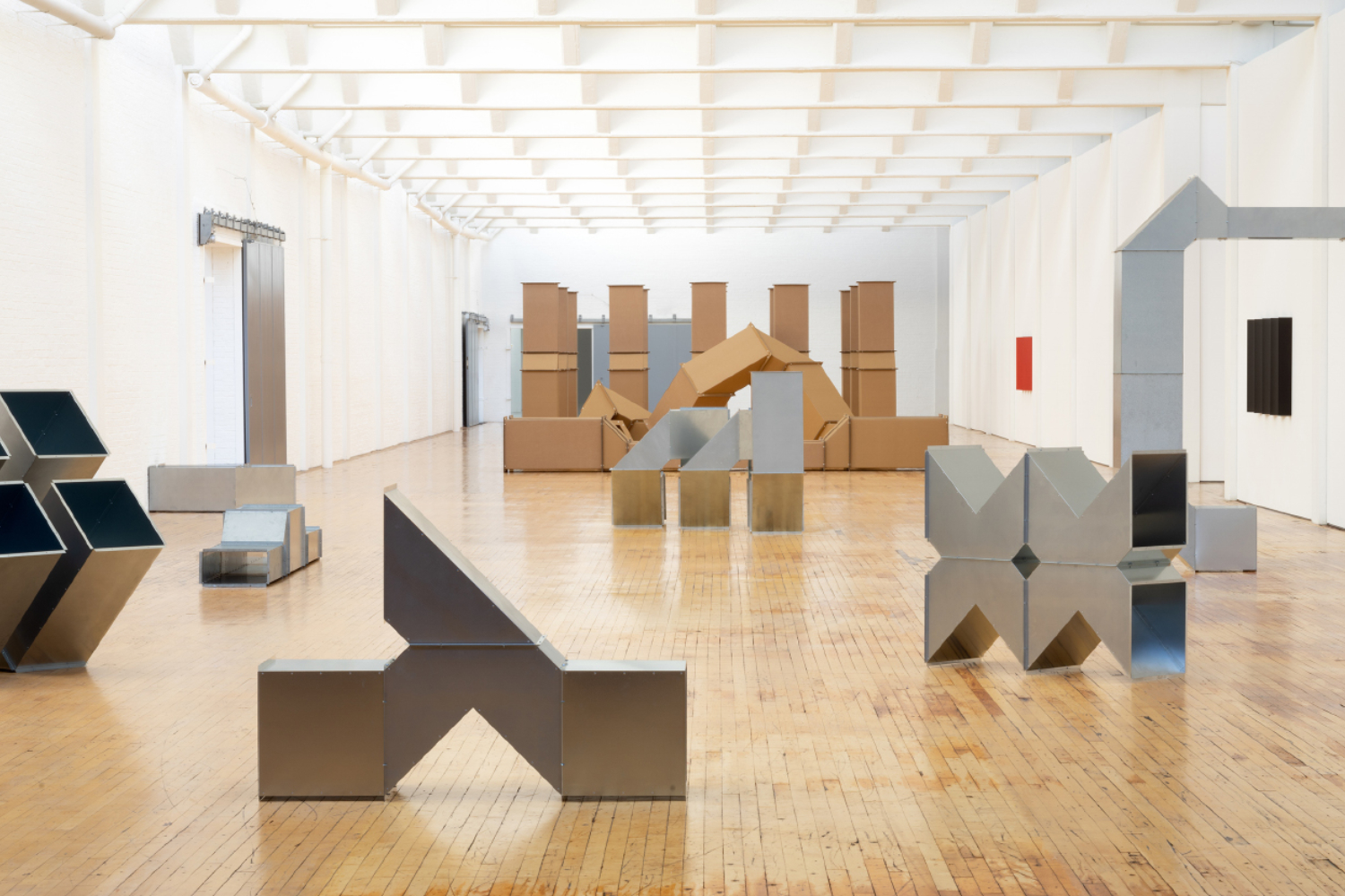 Charlotte Posenenske, "Work in Progress", 2019, installation view, Dia:Beacon, Beacon, New York. Courtesy of the Estate of Charlotte Posenenske, Mehdi Chouakri, Berlin, Peter Freeman, New York, Take Ninagawa, Tokyo and Sofie Van de Velde, Antwerp