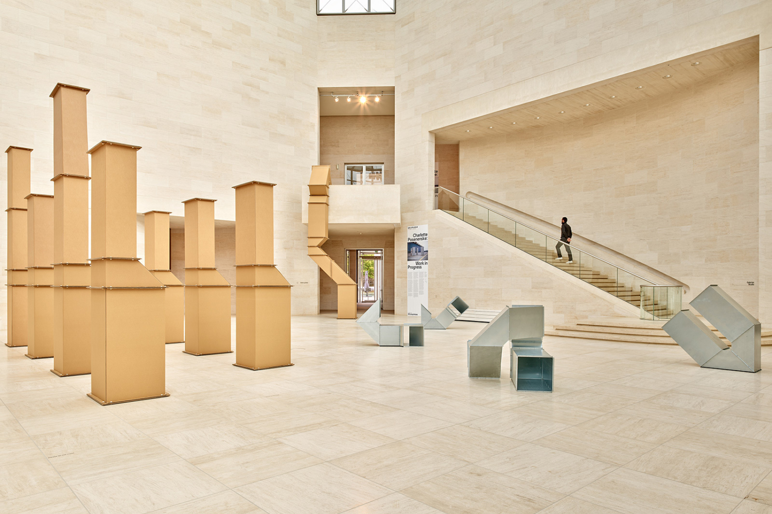 Vue de l'exposition "Charlotte Posenenske: Work in Progress", 10.10.2020 – 10.01.2021, Mudam Luxembourg
